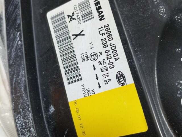 Фара NISSAN Dualis 