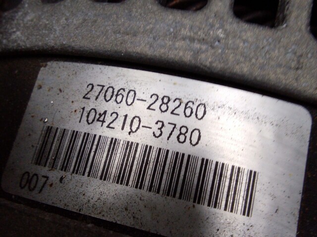 Генератор TOYOTA Avensis 1AZ-FSE