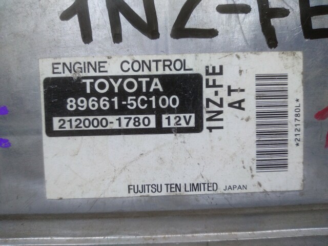 Компьютер TOYOTA Ist 1NZ-FE