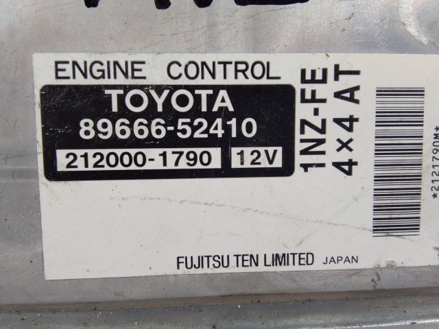 Компьютер TOYOTA Ist 1NZ-FE