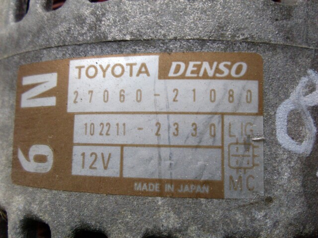 Генератор TOYOTA Corolla 1NZ-FE