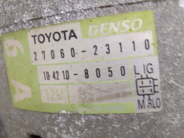 Генератор TOYOTA Vitz 2SZ-FE