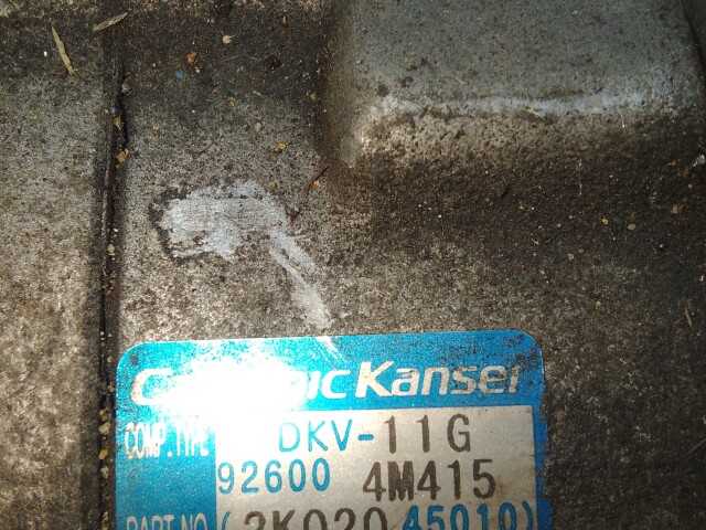 Компрессор кондиционера NISSAN Wingroad QG18-DE