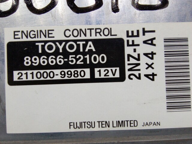 Компьютер TOYOTA Platz 2NZ-FE