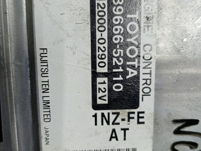 Компьютер TOYOTA FunCargo 1NZ-FE