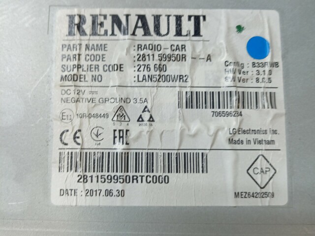 Магнитола RENAULT Duster 