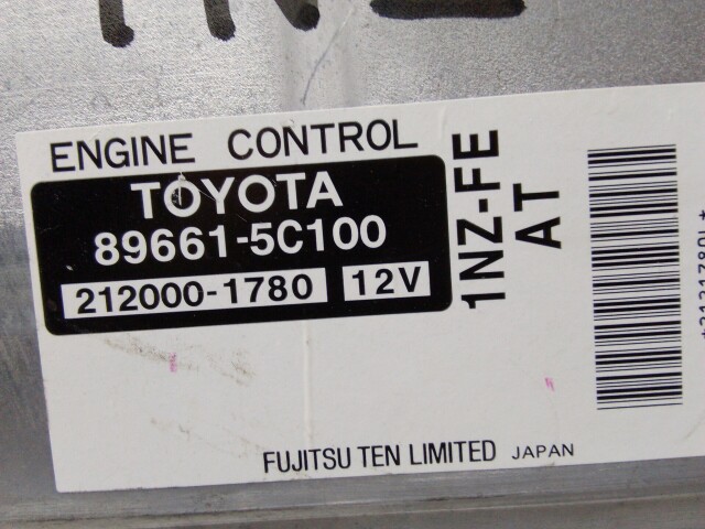 Компьютер TOYOTA Ist 1NZ-FE