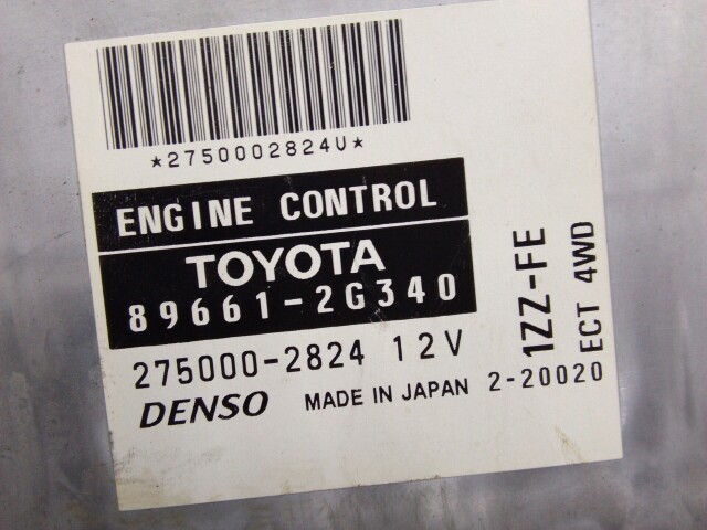 Компьютер TOYOTA Allion 1ZZ-FE