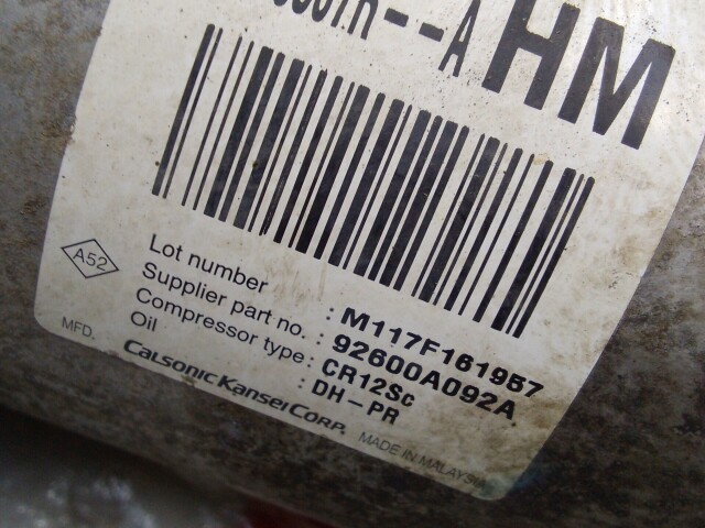 Компрессор кондиционера RENAULT Duster H4M