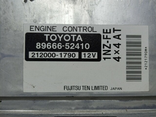 Компьютер TOYOTA Ist 1NZ-FE