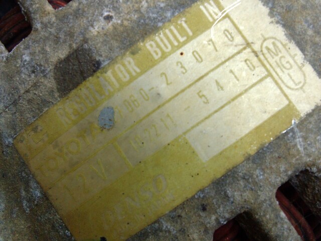 Генератор TOYOTA Vitz 1SZ-FE