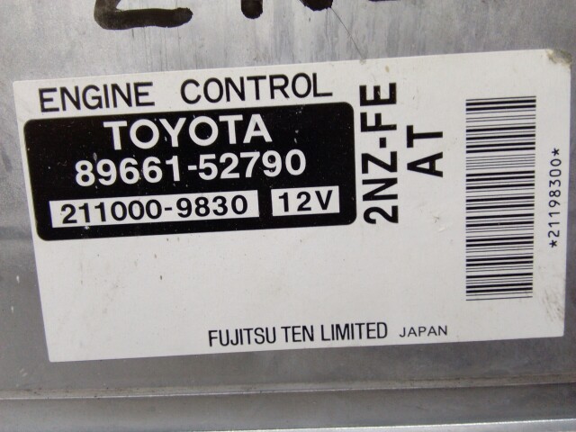 Компьютер TOYOTA Ist 2NZ-FE