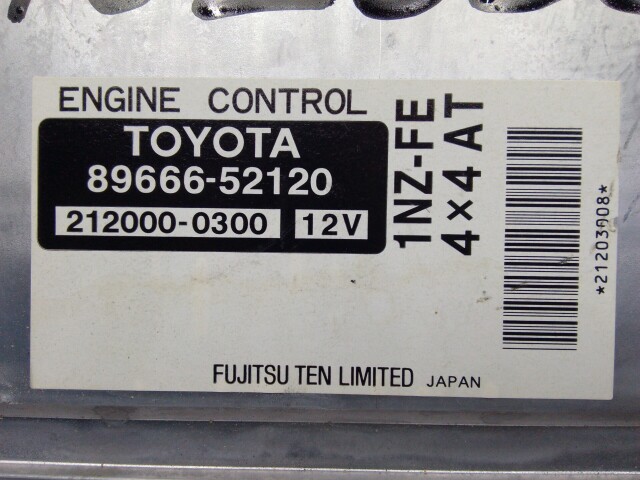 Компьютер TOYOTA FunCargo 1NZ-FE
