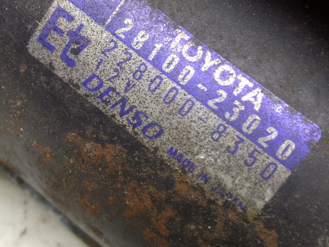 Стартер TOYOTA Platz 1SZ-FE