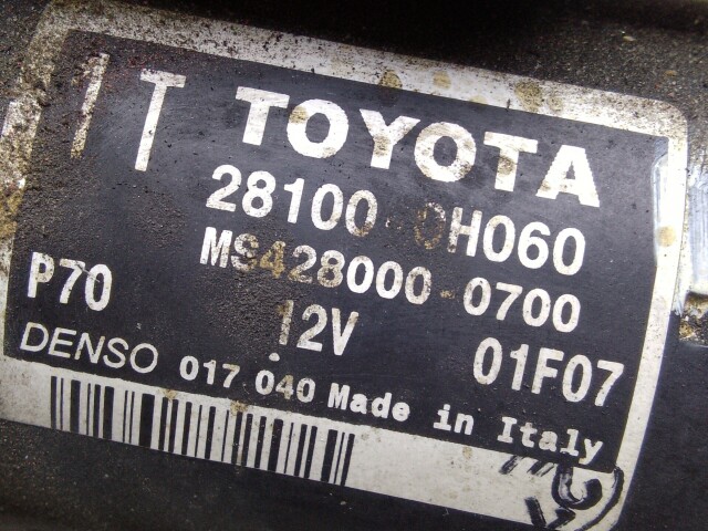 Стартер TOYOTA Avensis 1AZ-FSE