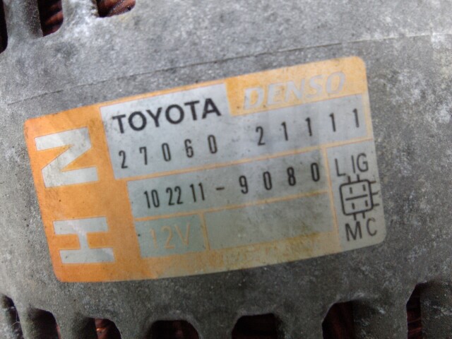 Генератор TOYOTA Ist 1NZ-FE