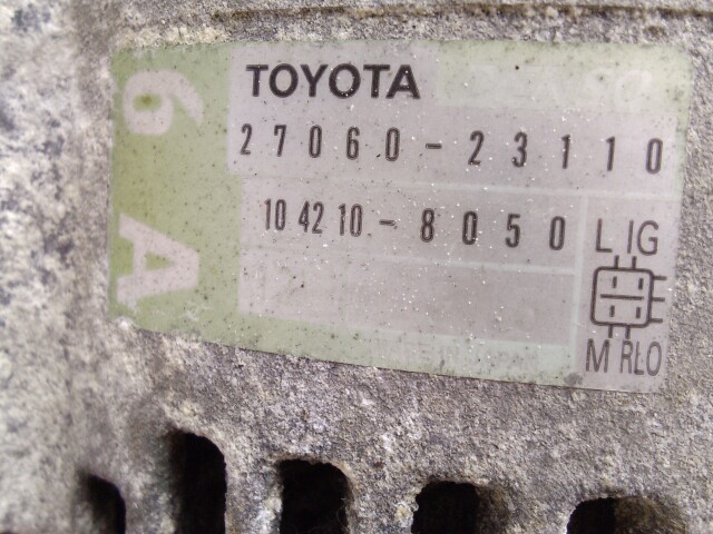 Генератор TOYOTA Vitz 2SZ-FE